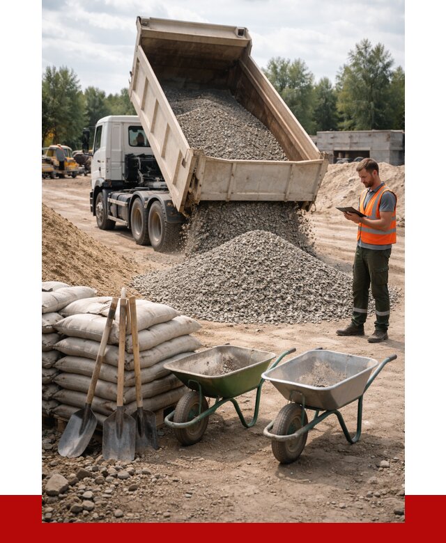 Доставка нерудных материалов в Обнинске от 1218 руб. | ПРОНЕРУДБнн