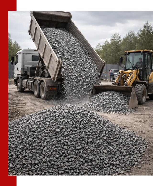 Доставка и продажа щебня гранитного в Обнинске