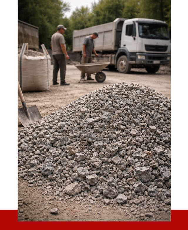 Гранитный щебень фракция 20-40 в Обнинске от 3248 руб. ПРОНЕРУДБнн