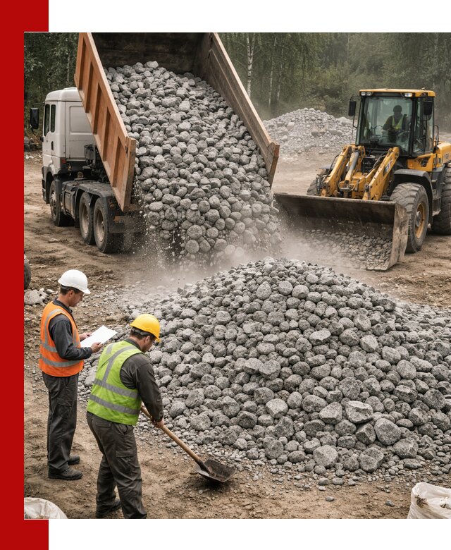 Гранитный щебень фракция 70-150 доставка в Обнинске