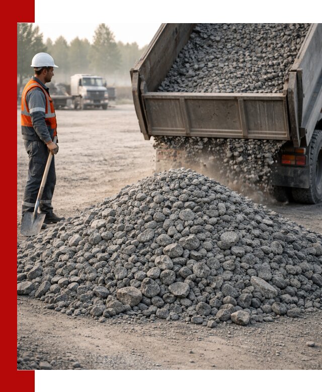 Гранитный щебень фракции 100–201 для строительства в Обнинске