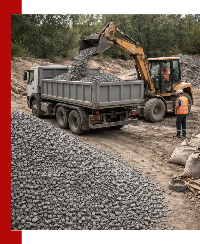 Доставка гравийного щебня в Обнинске оптом и в розницу