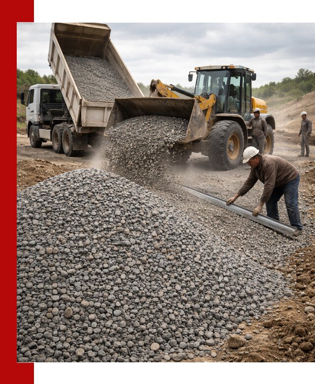 Гравийный щебень фракция 5-20 с доставкой в Обнинске