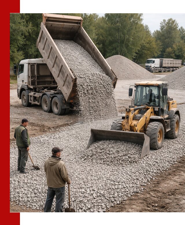 Купить гравийный щебень фракция 20-40 в Обнинске с доставкой