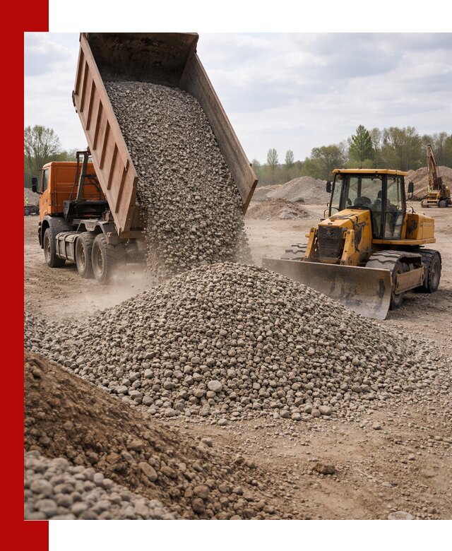 Доставка гравийного щебня фракции 40-70 в Обнинске