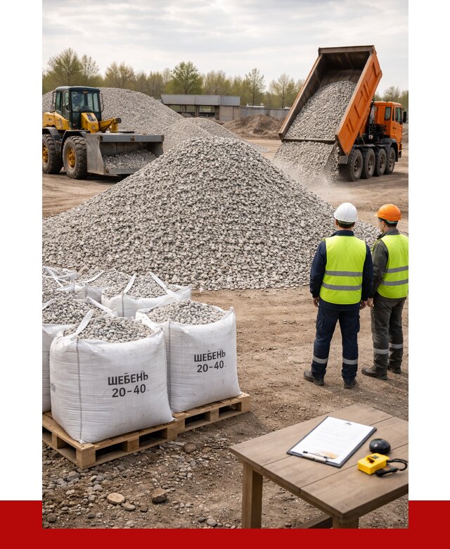 Известняковый щебень 20-40 в Обнинске от 2132 р. ПРОНЕРУДБнн