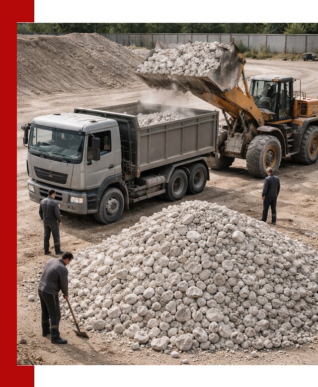 Известняковый щебень фракция 70–150 с доставкой в Обнинске