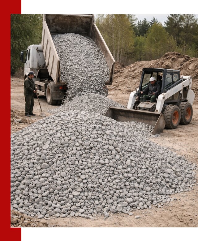 Доставка доломитового щебня в Обнинске напрямую от карьера