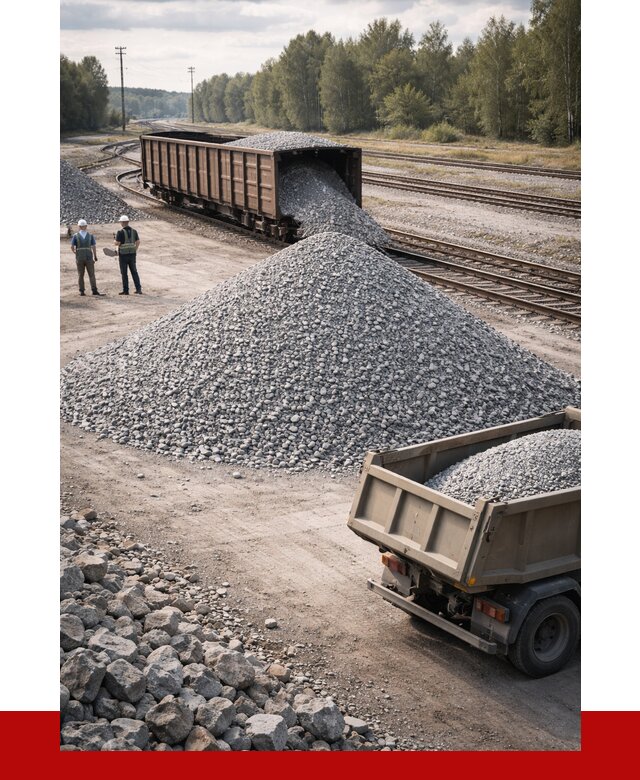 Железнодорожный щебень 20-60 в Обнинске от 1726 р. | ПРОНЕРУДБнн