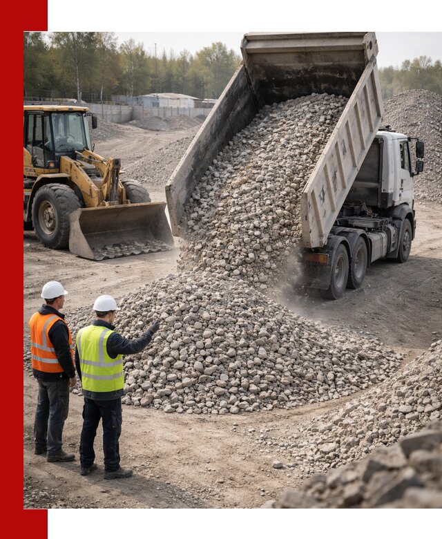 Вторичный щебень фракция 40–70 доставка в Обнинске