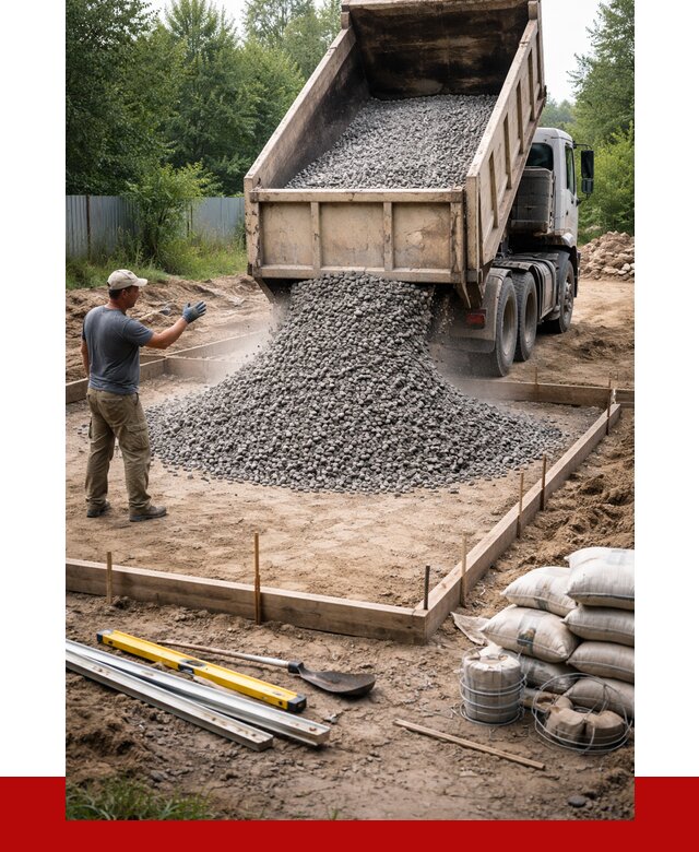 Купить щебень для фундамента в Обнинске от 4568 р. | ПРОНЕРУДБнн