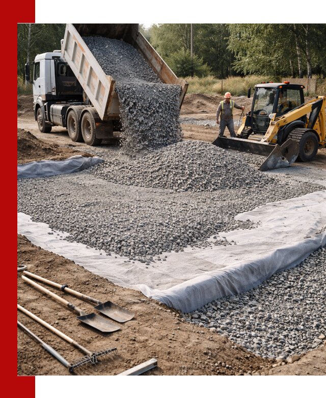 Щебень для фундамента с доставкой в Обнинске