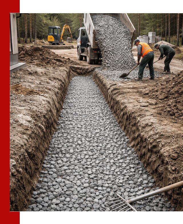 Щебень для дренажа с доставкой в Обнинске высокого качества