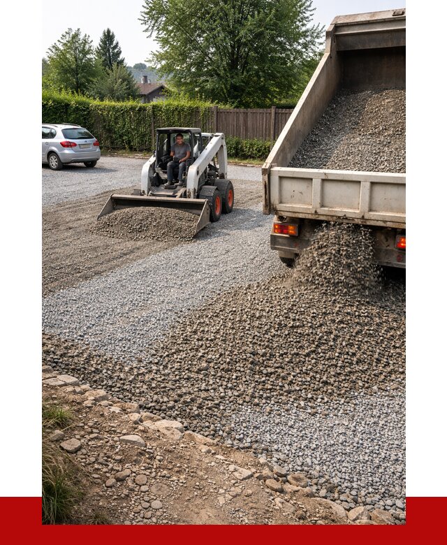 Щебень для парковки в Обнинске с доставкой от 1218 р.| ПРОНЕРУДБнн