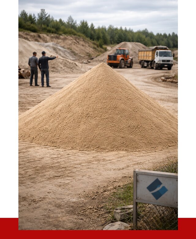 Карьерный песок навалом в Обнинске от 1827 р. | ПРОНЕРУДБнн