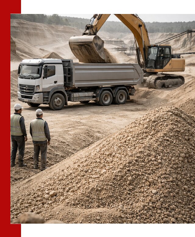 Карьерный крупнозернистый песок с доставкой в Обнинске