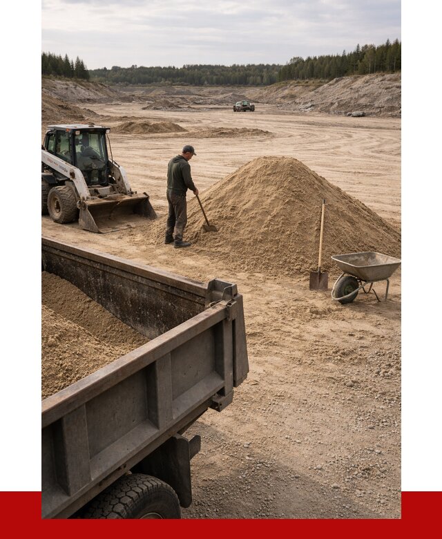 Карьерный песок среднезернистый в Обнинске, от 2233 р. ПРОНЕРУДБнн