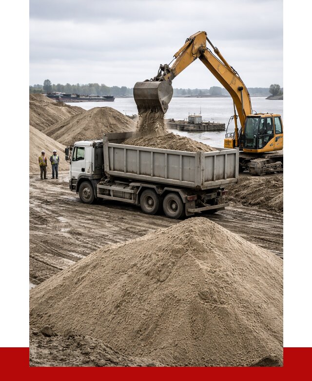 Купить речной песок навалом в Обнинске от 1827 р., ПРОНЕРУДБнн