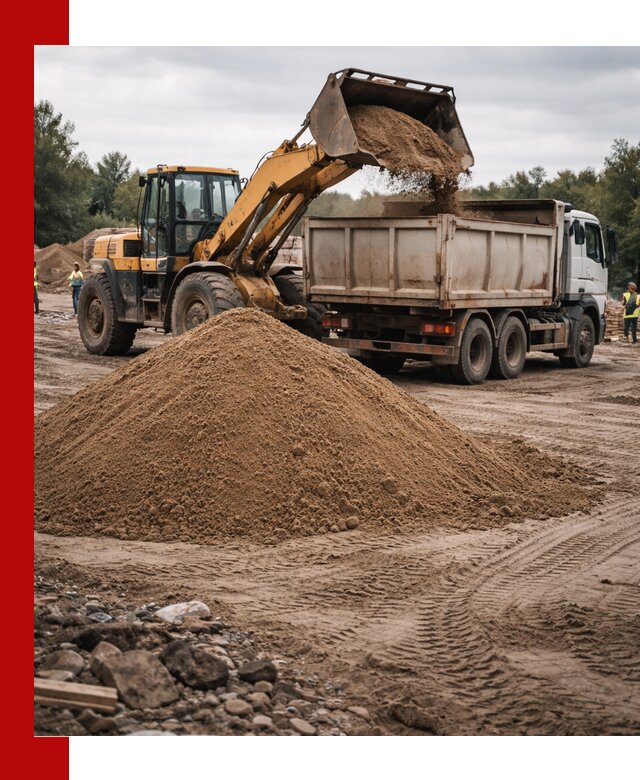 Доставка речного песка навалом в Обнинске быстро и выгодно