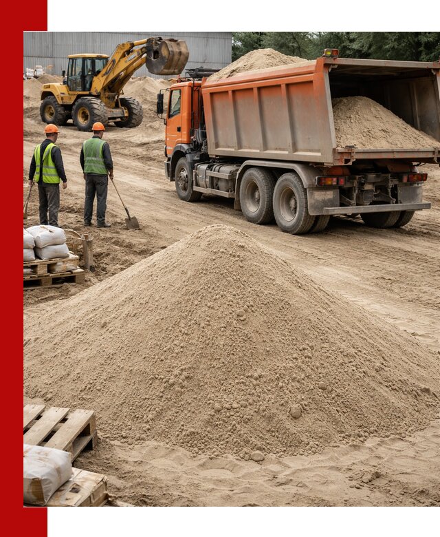 Доставка и продажа мытого речного песка в Обнинске