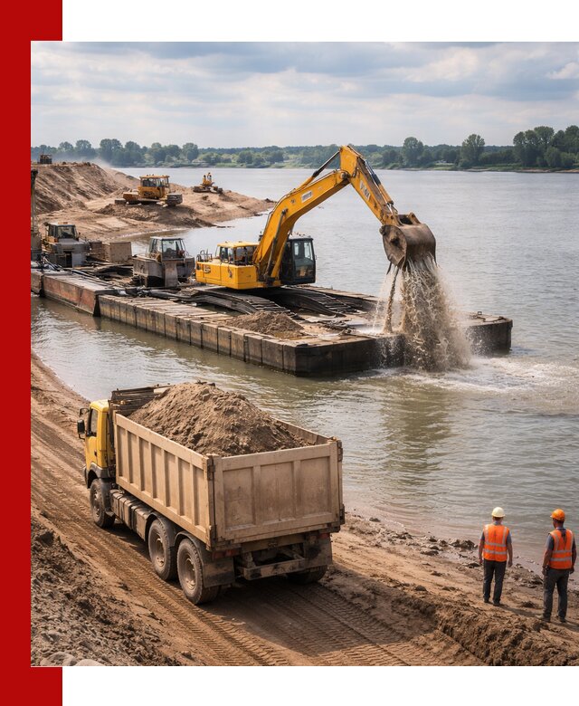 Намывной песок с доставкой в Обнинске оптом и в розницу