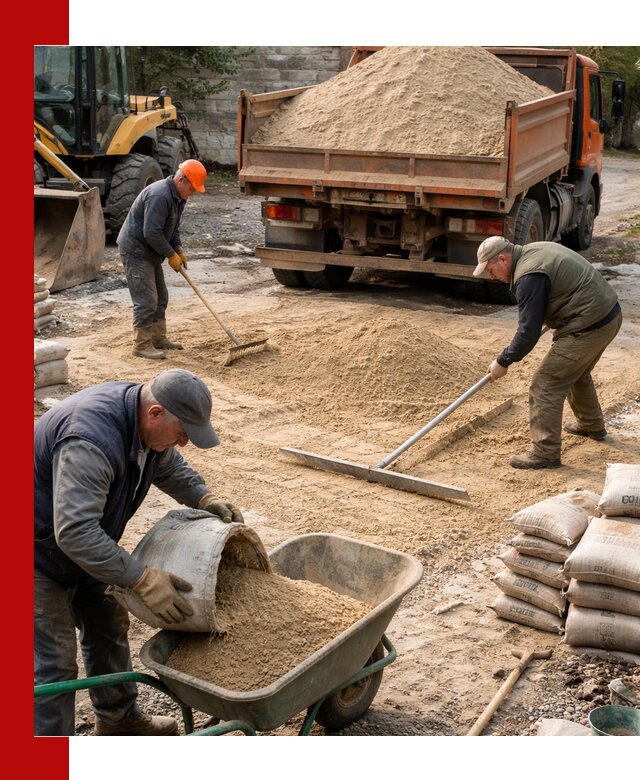 Поставка песка для стяжки в Обнинске с быстрой доставкой