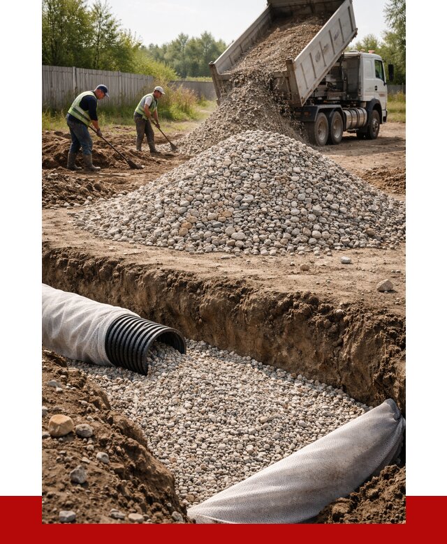 Гравий для дренажа в Обнинске от 2233 р., доставка ПРОНЕРУДБнн