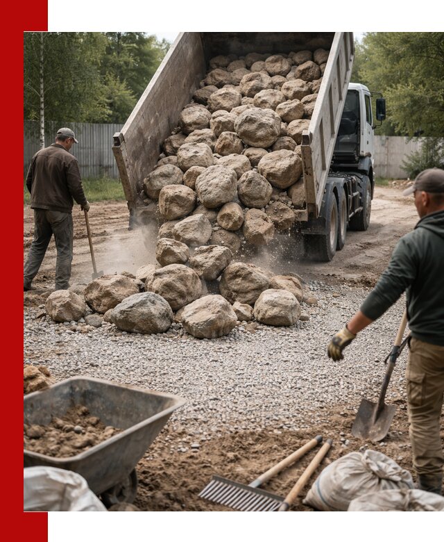Доставка и укладка булыжника в Обнинске
