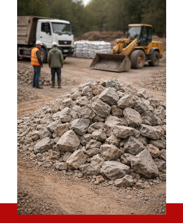 Купить бутовый камень с доставкой в Обнинске от 2335 р. | ПРОНЕРУДБнн