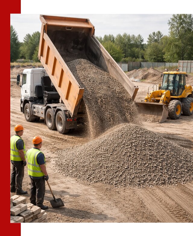 Доставка щебёночно-песчаной смеси ЩПС С7 в Обнинске