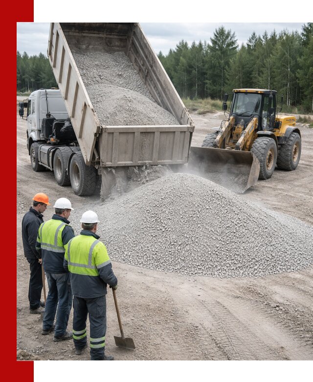 Известняковый отсев 0-5 доставка в Обнинске быстро и выгодно