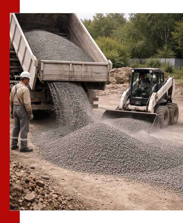 Доставка гравийного отсева 0-5 в Обнинске оптом и в розницу