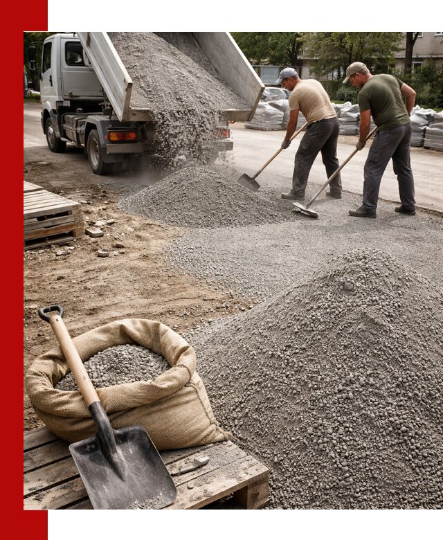 Отсев для тротуарной плитки в Обнинске — доставка и укладка