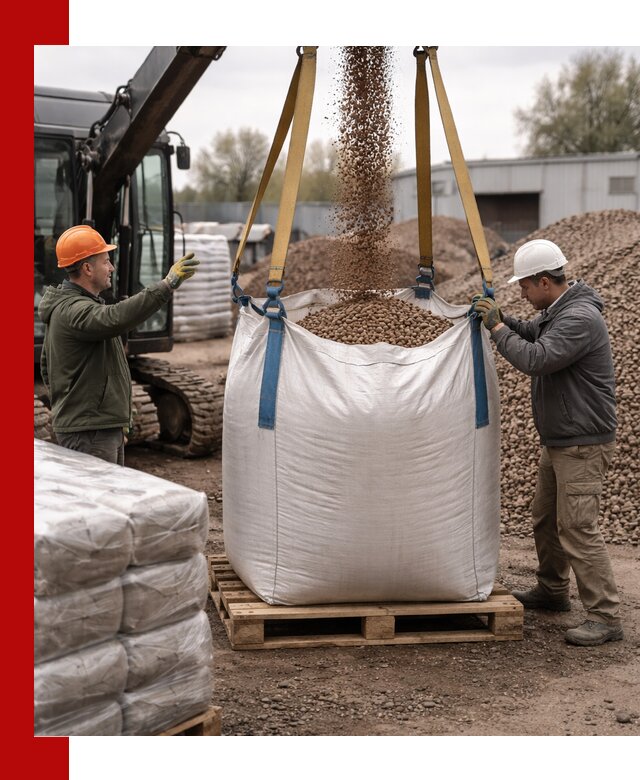 Керамзит в биг-бегах с доставкой в Обнинске
