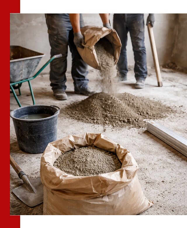 Доставка сухой смеси для стяжки в Обнинске