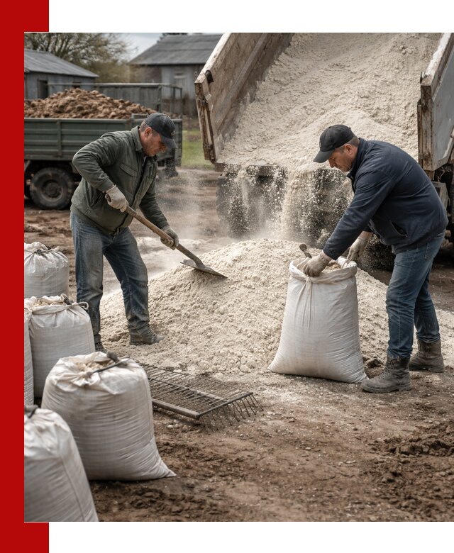 Доставка извести пушонки в Обнинске оптом и мелким оптом