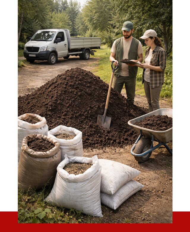 Купить грунт с доставкой в Обнинске от 4568 р. за м3 | ПРОНЕРУДБнн