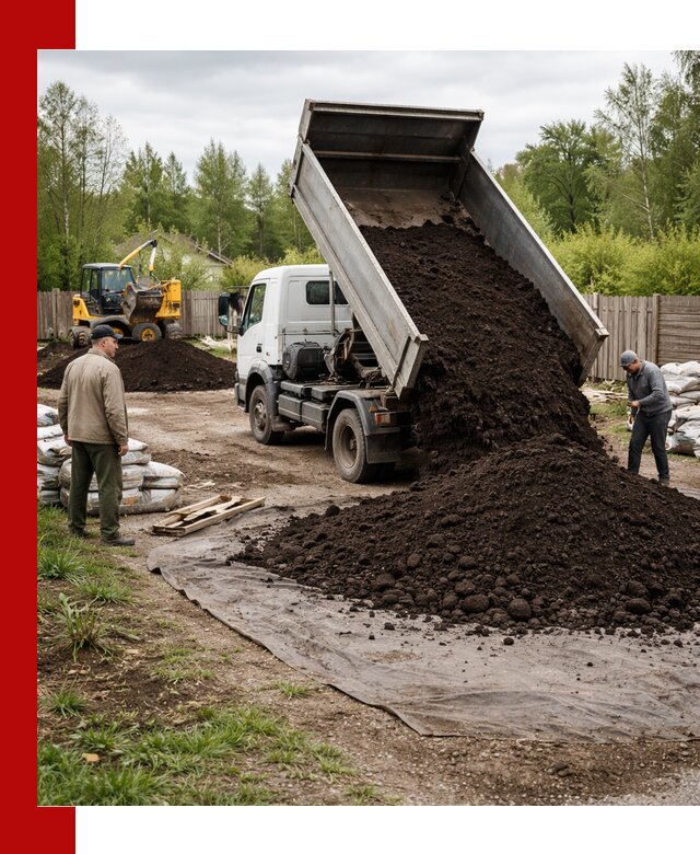 Доставка качественного почвогрунта в Обнинске оптом и в розницу