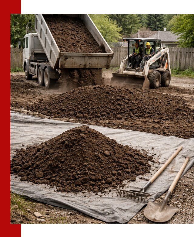 Грунт для отсыпки участка с доставкой в Обнинске