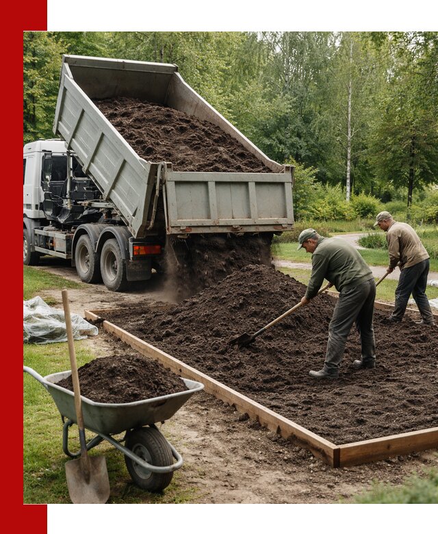 Доставка грунта для озеленения и благоустройства в Обнинске
