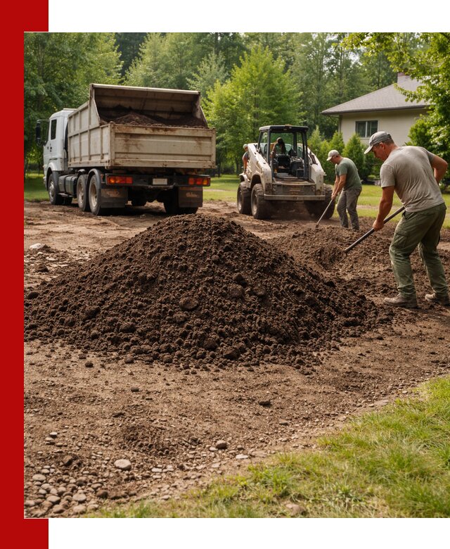 Доставка и укладка грунта для газона в Обнинске