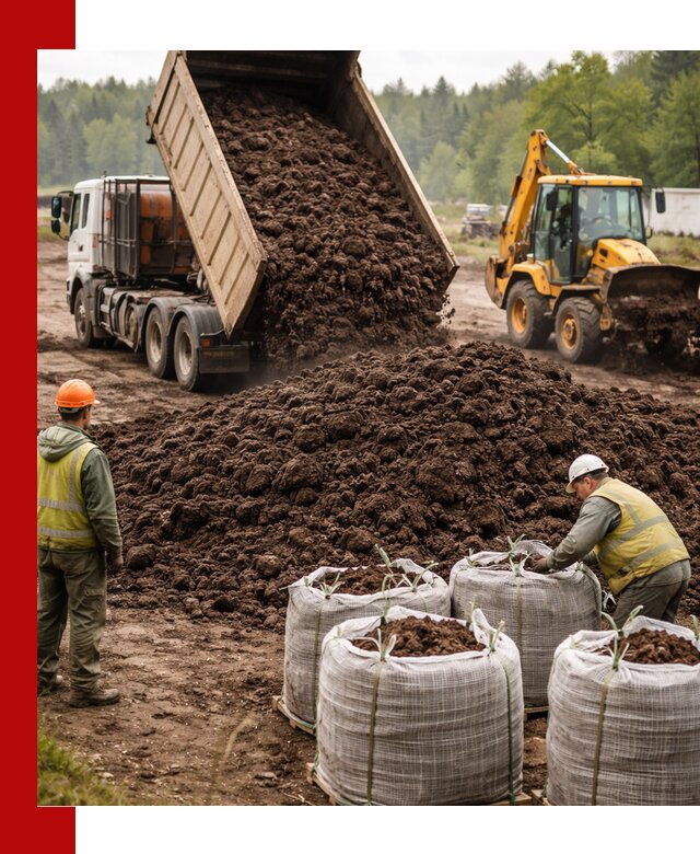 Доставка нейтрального торфа в Обнинске оптом и в розницу