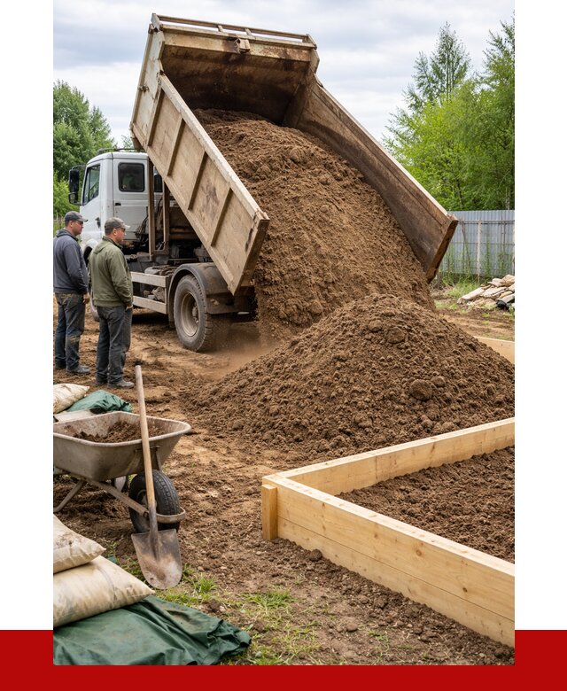 Торфо песчаная смесь в Обнинске с доставкой от 1878 р. | ПРОНЕРУДБнн