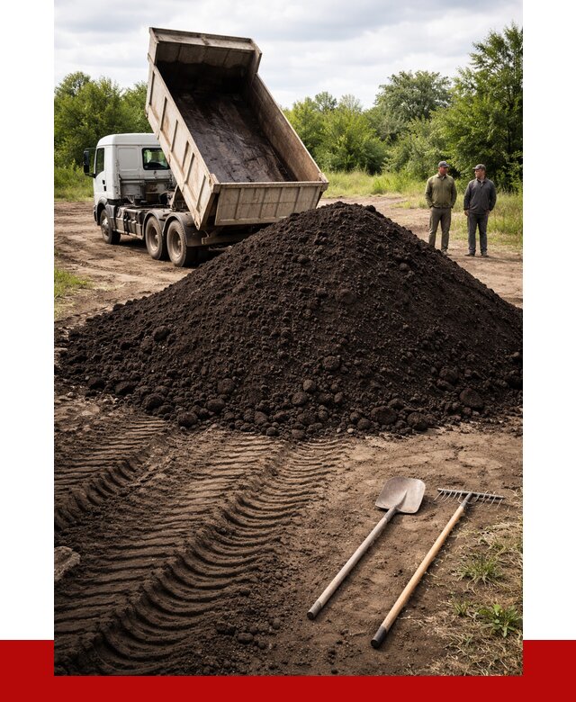 Купить чернозем навалом в Обнинске от 1218 р. за куб | ПРОНЕРУДБнн