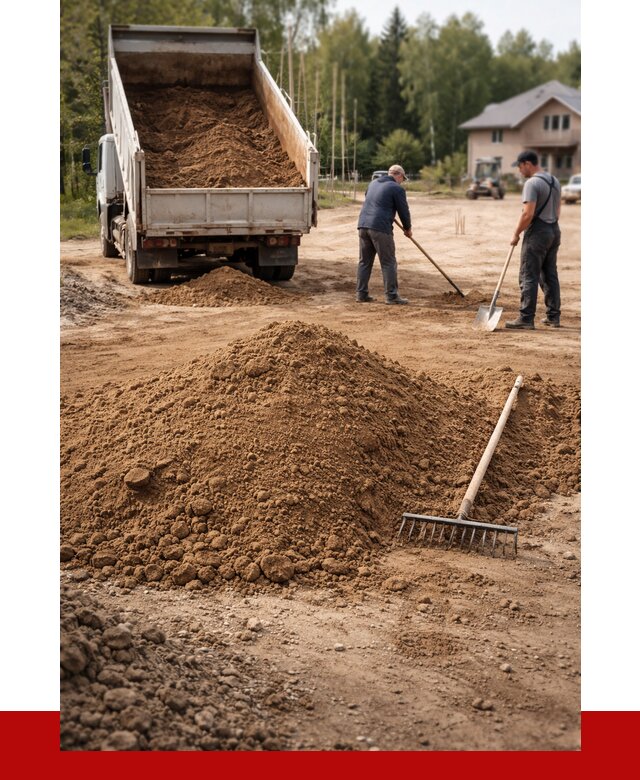 Суглинок для планировки в Обнинске с доставкой от 4263 р. | ПРОНЕРУДБнн