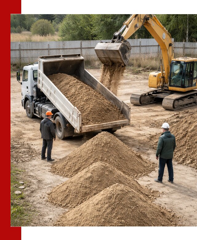 Доставка супеси вагонными и автопартиями в Обнинске