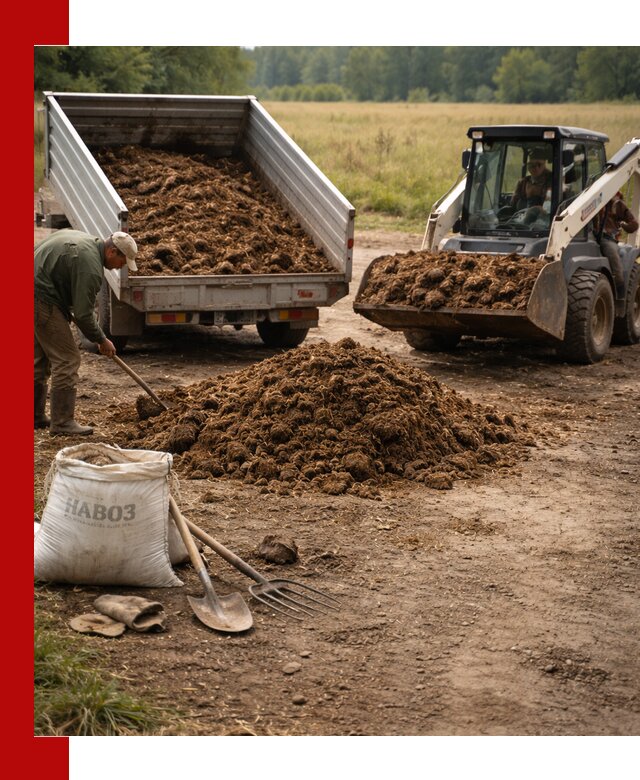 Доставка конского навоза в Обнинске с разгрузкой и доставкой на объект