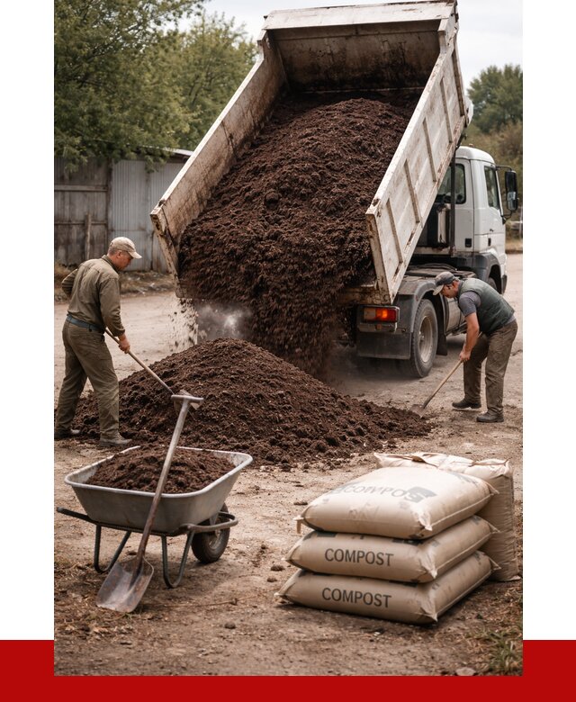 Купить компост в Обнинске от 4263 р. за куб с доставкой | ПРОНЕРУДБнн