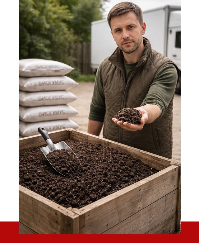 Купить биогумус в Обнинске с доставкой от 8628 р. за куб | ПРОНЕРУДБнн