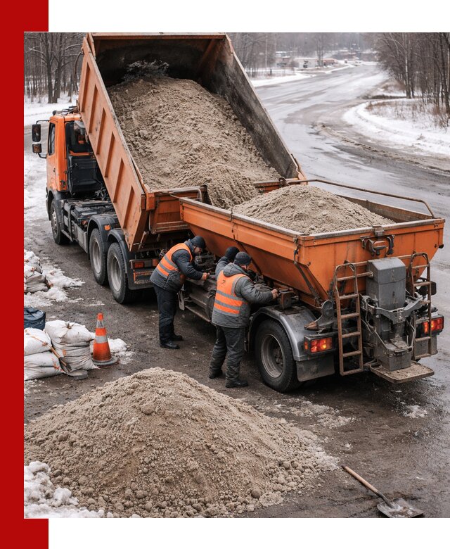 Поставка и вывоз пескосоля в Обнинске оптом и в розницу